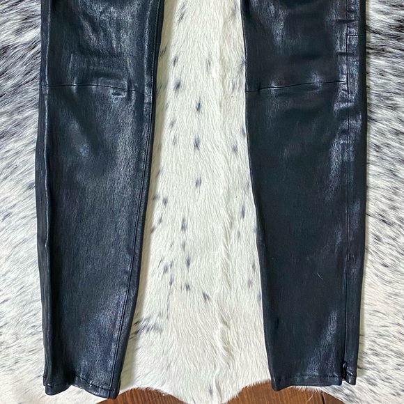 FRAME DENIM “LE LEGGING” HIGH WAIST LEATHER LEGGING, SZ XS NOIR NWT! - Picture 6 of 8